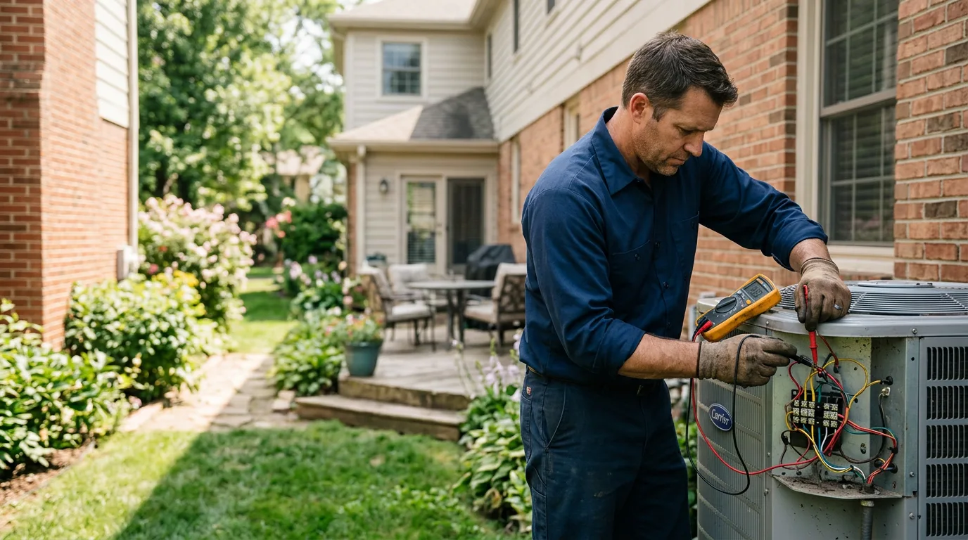 HVAC technician working near Claxton, GA